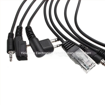 8-u-1 USB kabel za programiranje frekvencija za interkom — bez baterije; raspon frekvencija 1,5–3 km; kompatibilan sa svim modelima interkoma
