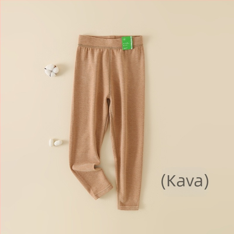 Unisex dječje termo hlače s visokim strukom, jesen-zima, sastav: pamuk 87,6%, kašmir 2,2%, svila 2,2%, elastan 8%