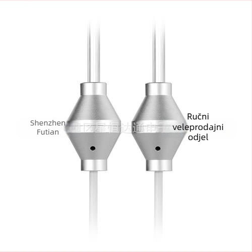 3,5 mm slušalice s mikrofonom, zaštita od zračenja, dvostruki nosač za uho, bez baterije, kabel 120 cm, impedance 8888 Ω