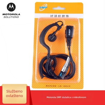 Žični slušalica za SMP418/A8 s M-head mikrofonom, kompatibilna s 458/468/818, kabel 120 cm, domet 1,5–3 km