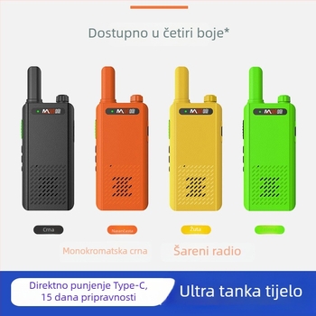 Profesionalni ručni radio i9: 400-470 MHz, 5 W, 16 kanala, litijska baterija