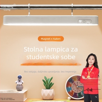 Zidna lampica za krevet u studentskom domu, 6W, 5V, dodirni prekidač, ugrađena baterija