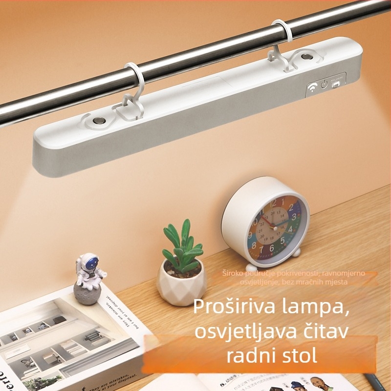 Zidna lampica za krevet u studentskom domu, 6W, 5V, dodirni prekidač, ugrađena baterija