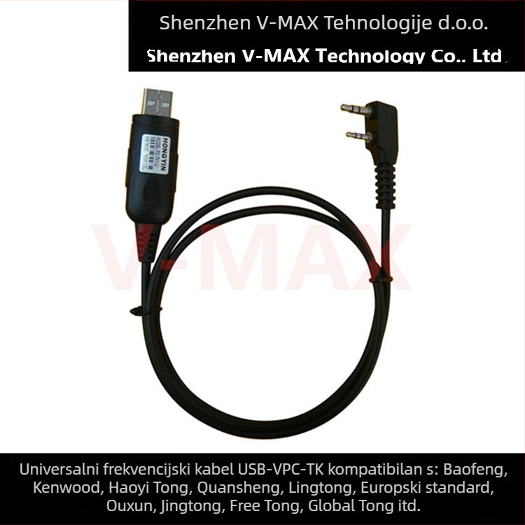 V-MAX TK Head USB kabel za zapis frekvencija za programiranje interkoma