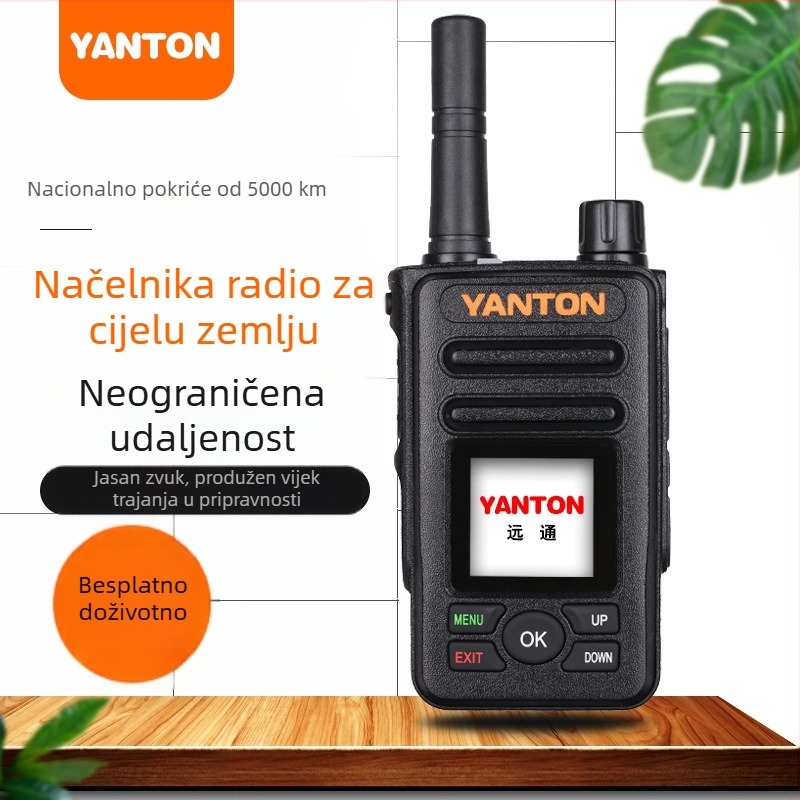 Ručni bežični interkom - 50 kanala, domet iznad 50 km, 5G/4G/3G/2G mreža, litij-ionska baterija 5000 mAh