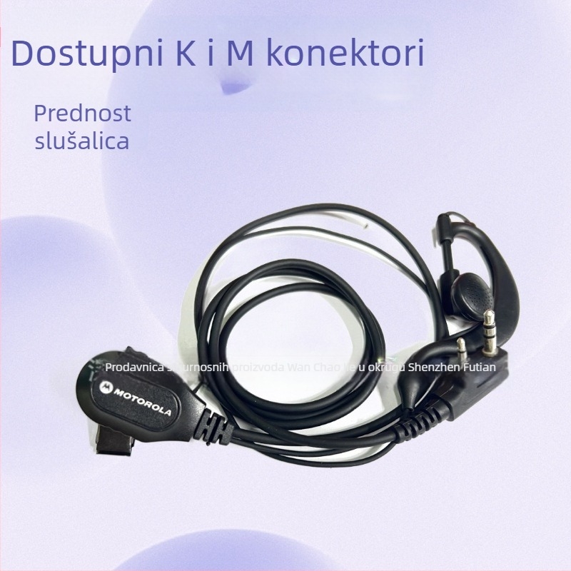 Slušalica za Walkie-Talkie za motocikl – K-Head / M-Head, bez baterije, doseg 1,5–3 km, otporno na prašinu