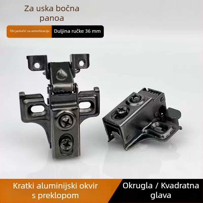 Šarka za vratima ormara – željezna, elektroplatirana, debljina 1 mm, Lingzhi marka