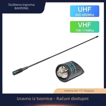 Baofeng NA-771 dvopojasna antena, domet 5–10 km, duljina 38 mm, kompatibilna s UV-5R