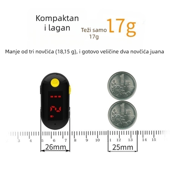 Walkie-talkie s ušnim držačem interkom | 25 kanala | RF snaga 1W | Li-ion baterija 1000mAh | domet 1,5–3 km