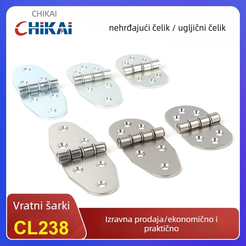 CL238-1/CL238-2/CL238-3 Kutni šarki za upravljačke ormare, od željeza i nehrđajućeg čelika, površinska obrada: vibracijsko sjajno / galvanizirano, marka: Chikai