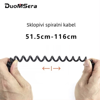 Walkie-Talkie mikrofon, ručni rameni mini K-head, domet ispod 1,5 km, impedancija 50 Ω, osjetljivost 2,5, otporan na prašinu, bez baterija