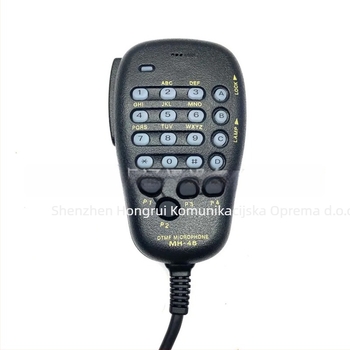 Automobilski mikrofon za transceiver MH-48A6J, kompatibilan FT7900R/8800R/8900R/1907R, otporan na prašinu, domet 10–50 km, bez baterije