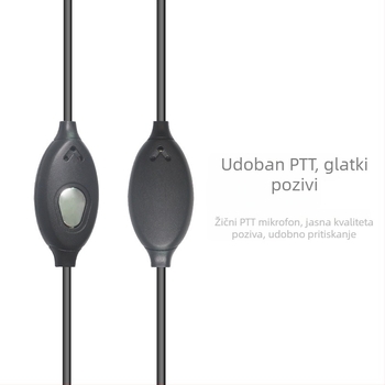 Curve slušalica Lei Jiesheng, kabel 150 cm, za UV5R radio