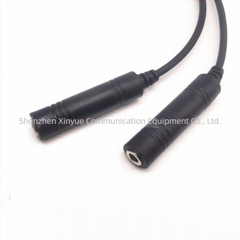 GA dvostruki utikač avionski headset adapter za Airbus 5-pin XLR – domet 1,5–3 km, bez baterije, otporan na padove