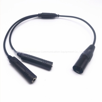 GA dvostruki utikač avionski headset adapter za Airbus 5-pin XLR – domet 1,5–3 km, bez baterije, otporan na padove