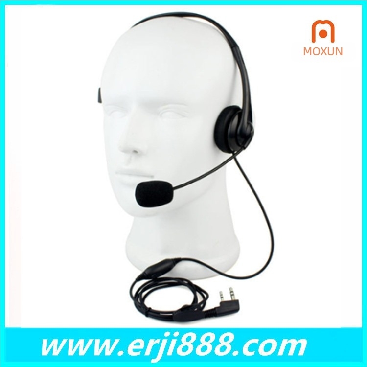 Slušalica za walkie-talkie, jednostrana, otporna na prašinu, domet 1,5–3 km, kabel 130 cm, model 9009, kompatibilno s TK Universal