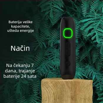 Mini bežični interkom s klipom za hotele, restorane i salone ljepote (dohvat 1,5–3 km, RF izlaz 10 W, 16 kanala, LiPo baterija 700 mAh, bez kartice)