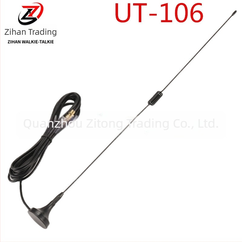 Antena sa usisnom čašom SMA-F, dvostruki pojas 433MHz za UV5R/888S – raspon 136-174/400-480 MHz, domet 3-5 km, otporna na prašinu