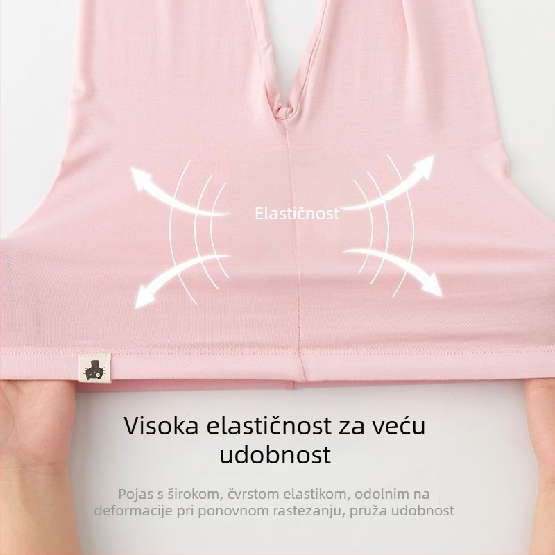 Dječje cropped hlačice u korejskom stilu, uski kroj, srednji pojas, Modal tkanina (95% viskoz), proljeće 2023, za uzrast 3–8 godina