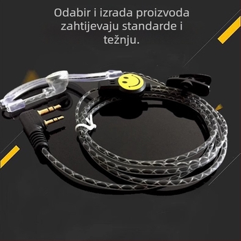 Walkie-Talkie headset s K-kablom, in-ear slušalice, vodootporne, domet 1,5–3 km, bez baterije