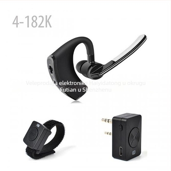Bluetooth slušalica za radio komunikaciju i bežični adapter, kompatibilan s Baofeng UV-5R/UV-82/UV-888S/K-Head – otporan na prašinu, domet do 1,5 km