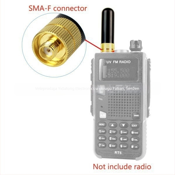 Antena SRH-805S dvostrukog segmenta za Baofeng ručni radio, 144/430 MHz, domet 3-5 km, otpornost na padanje