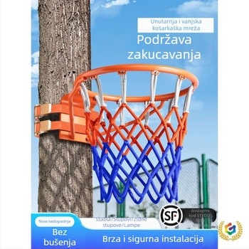 Zidni vanjski koš za košarku, bez bušenja, prenosni stalak za djecu i odrasle