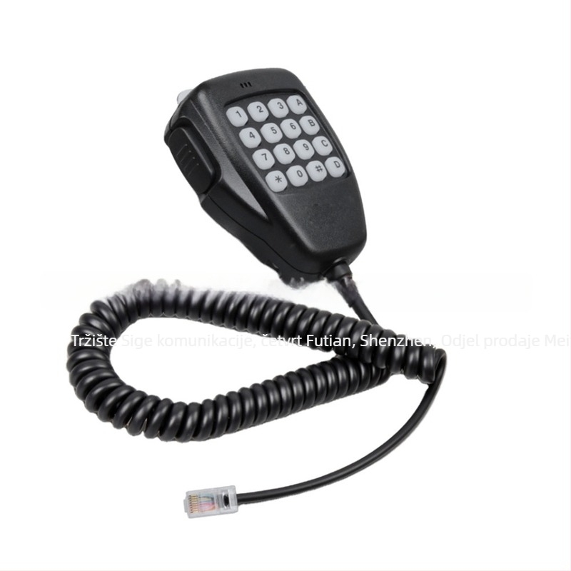 HM118TN ručni mikrofon za IC-2100/706/V8000/F6121D automobilni transceiver; domet VHF/UHF; 3-5 km; otporan na prašinu; bez baterije
