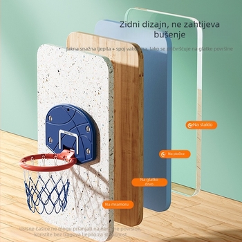 Antelope dječji tihi koš za košarku – zidni, podesiva visina, unutarnja i vanjska upotreba