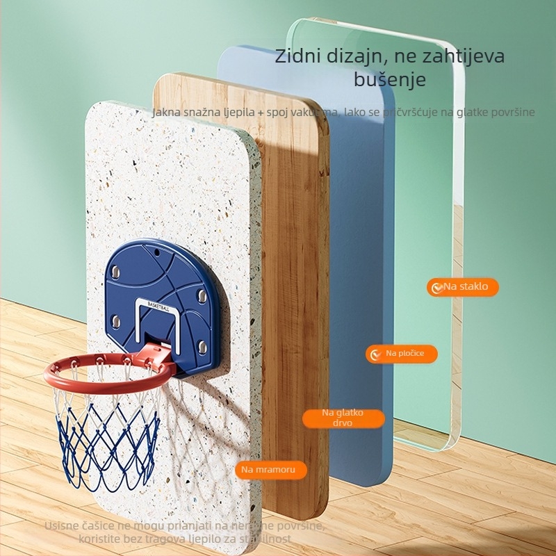 Antelope dječji tihi koš za košarku – zidni, podesiva visina, unutarnja i vanjska upotreba