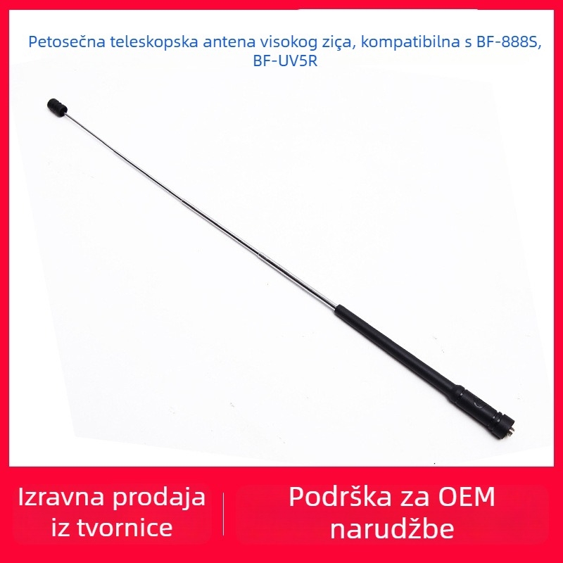 Baofeng teleskopska antena za BF-888S, 400-470 MHz
