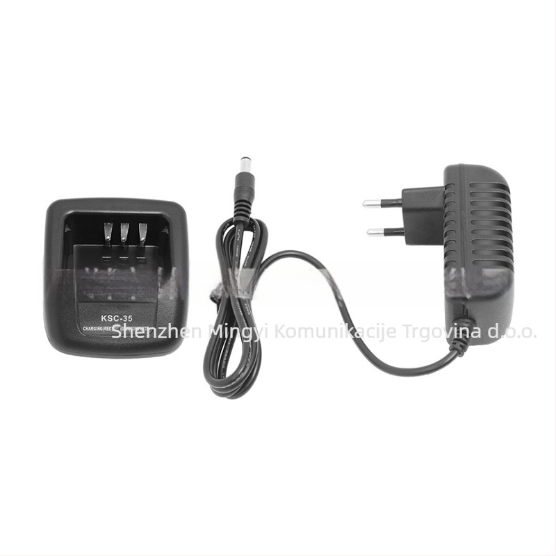 Punjač-stojalo za Kenwood KNB-45L/KNB-45, europski standard napajanja, protuklizna baza, bez zaslona, baterija nije potrebna.