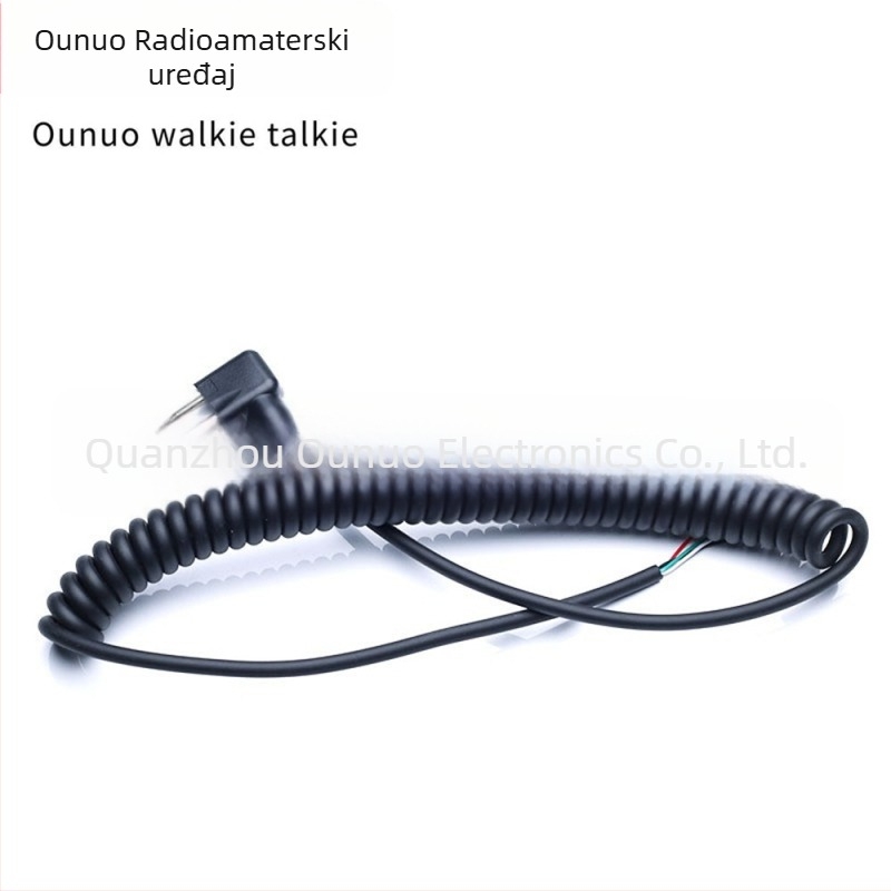 Kabel mikrofona za walkie-talkie, 4-žilni, kompatibilan s Motorola M-head, GP68/88/88S/3188/300, bez baterije, otporan na prašinu