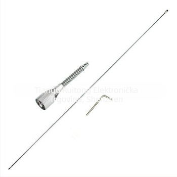 Automobilska antena za VHF 136–174 MHz, 50 Ω, dobitak 2,15 dB, otporna na prašinu