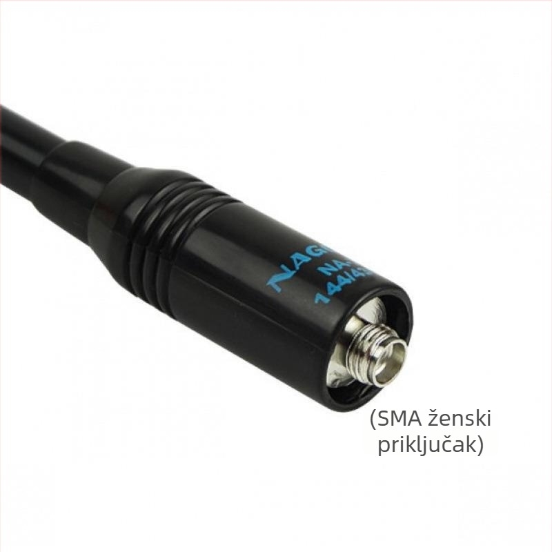 Baofeng antena za ručni radio NA773 teleskopka dvodijelna visokog zasiha SMA ženski, 136–174/400–520 MHz, domet 10–50 km