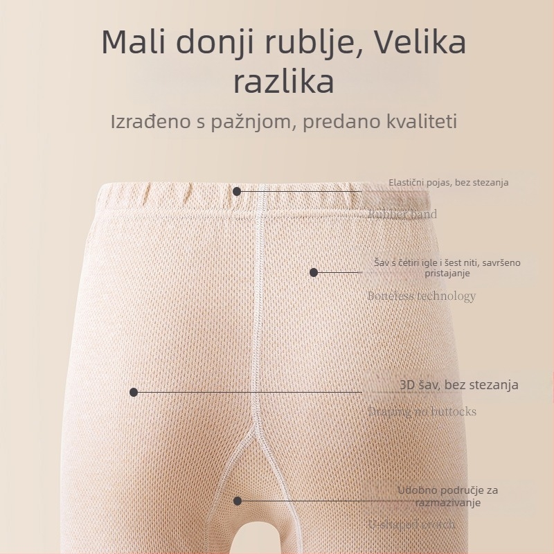 Unisex dječji set pamukog donjeg rublja, 100% pamuk, Klasa A termalni gornji i donji dio za jesen/zimu, za djecu od 8 godina