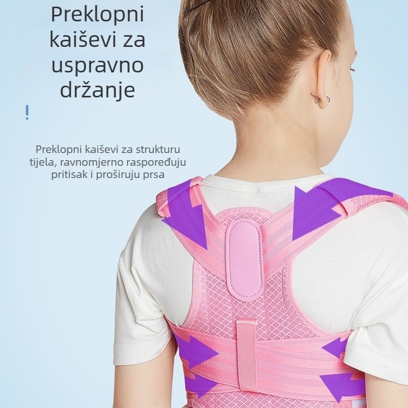 Korektor držanja s prozračnim ramenskim remenom, univerzalan za učenike i djecu - All pretty 607, izlazi 2024