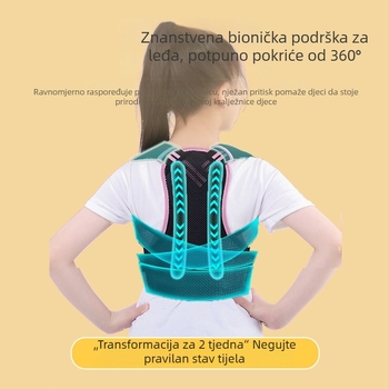Ai waist ispravljač držanja za djecu i tinejdžere, dišuća traka za leđa, model Angel Pose 001