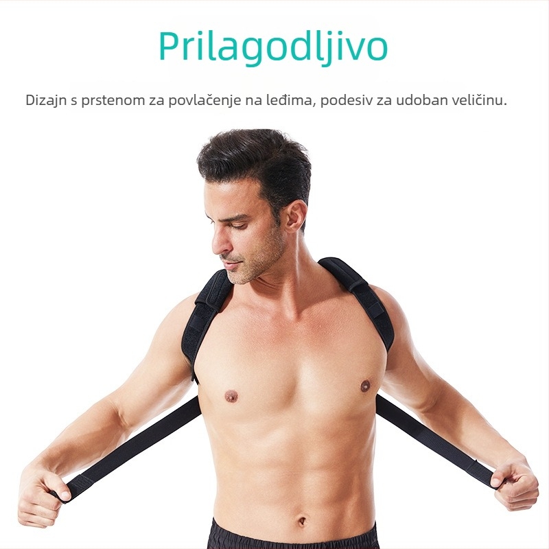 Korektor držanja – prozračna tkanina OK Fabric, podesiv, za odrasle, vanjske aktivnosti