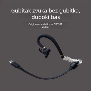610A ušni dvostrani radio s 3W izlazom, 25 kanala, domet 1,5-3 km, LiPo baterija