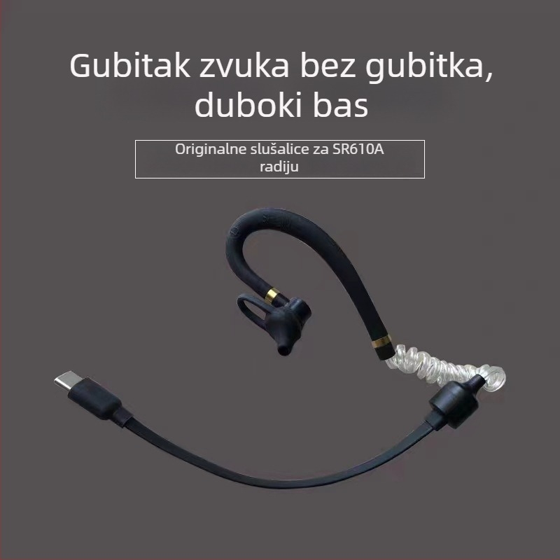 610A ušni dvostrani radio s 3W izlazom, 25 kanala, domet 1,5-3 km, LiPo baterija