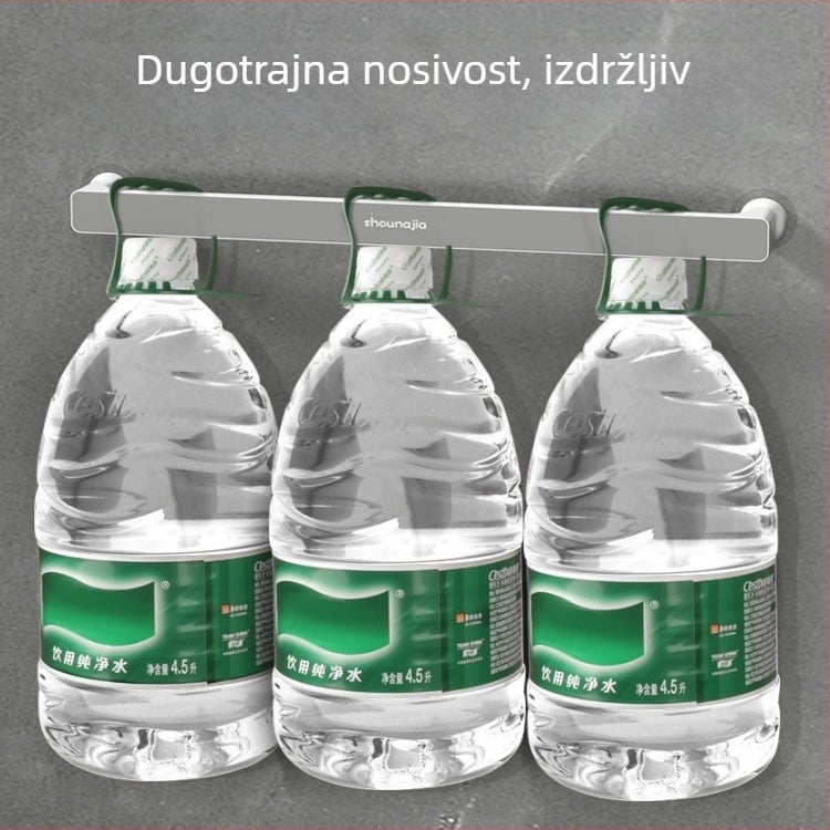 Plastični držač ručnika, zidni bez bušenja, kupaonica organizator za pohranu