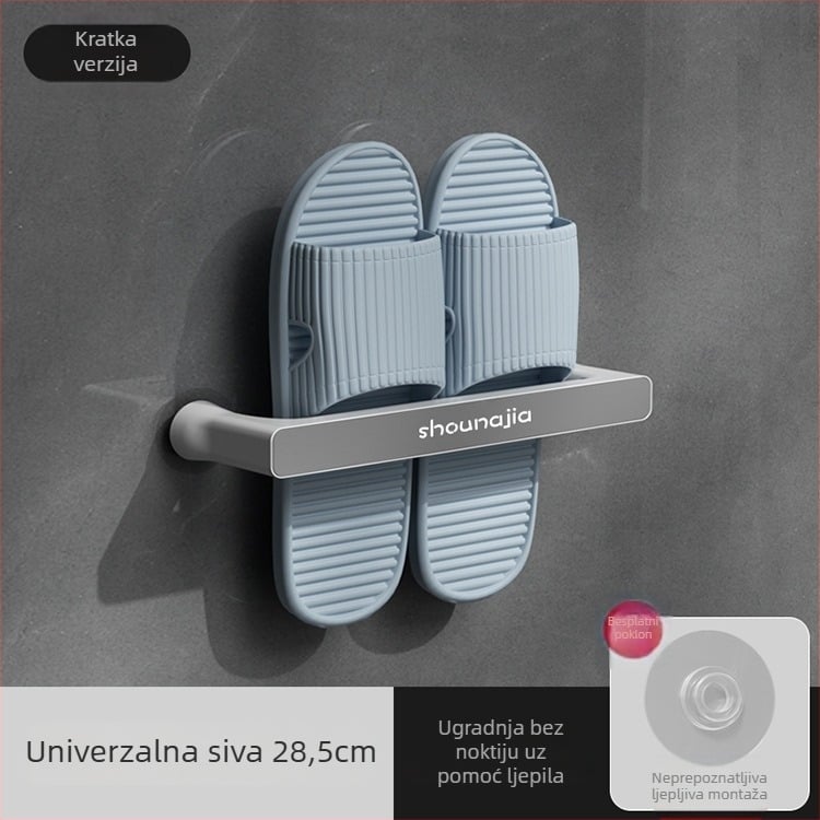 Plastični držač ručnika, zidni bez bušenja, kupaonica organizator za pohranu