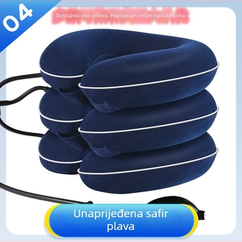 Trostruka ortoza vrata s napuhnim retraktorom, prenosna, unisex, za putovanja, model C04