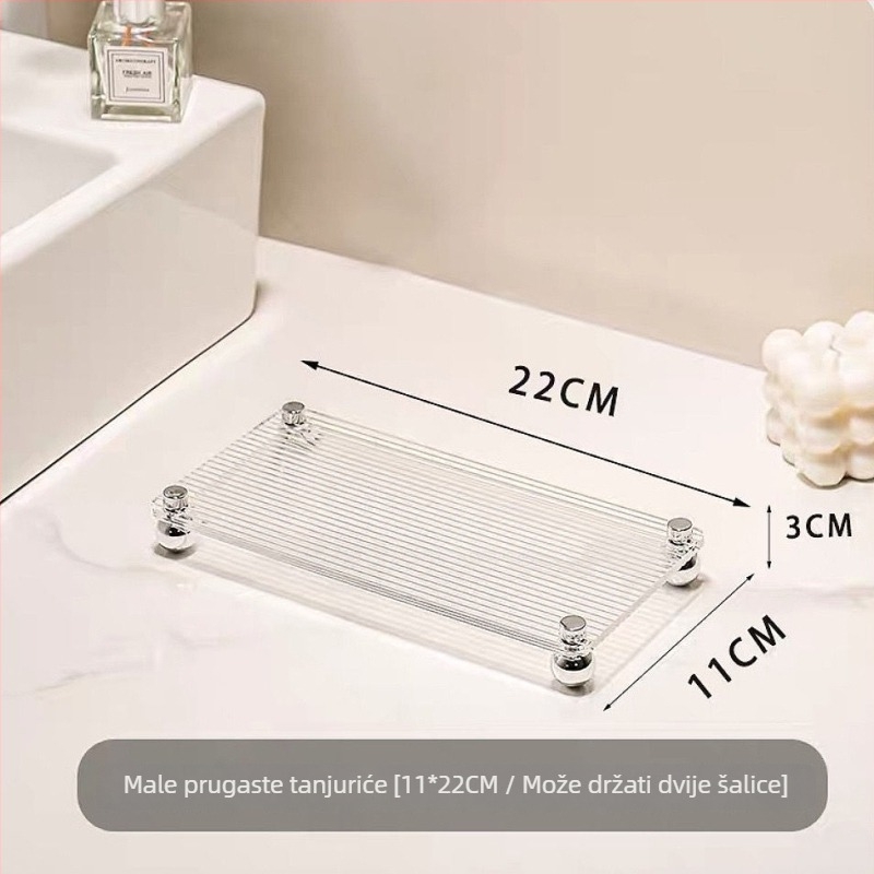 Plastični regaľ za umivaonik, jednodjelni ormarić za kozmetiku, moderan stil