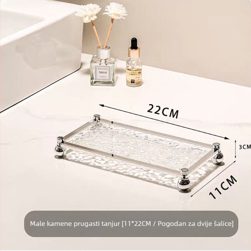 Plastični regaľ za umivaonik, jednodjelni ormarić za kozmetiku, moderan stil