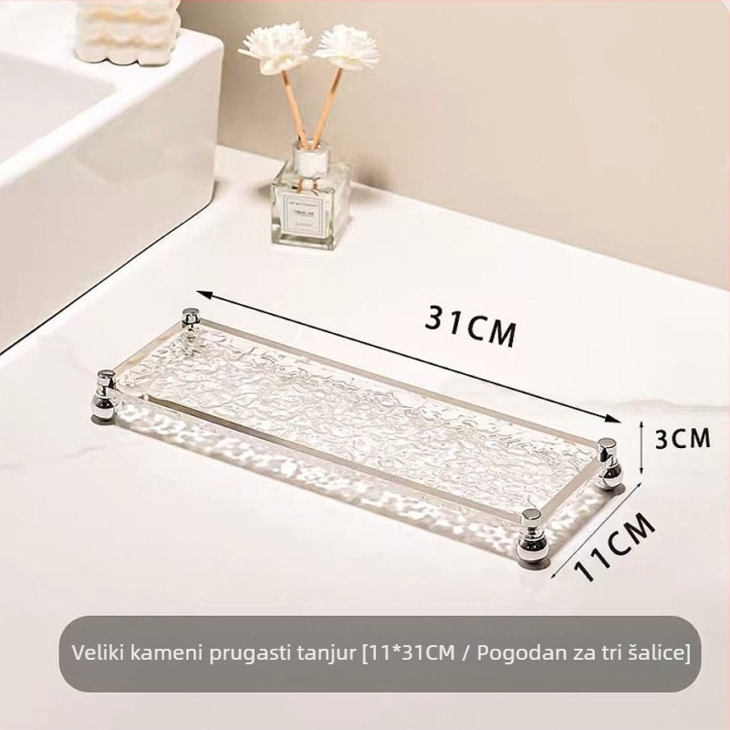 Plastični regaľ za umivaonik, jednodjelni ormarić za kozmetiku, moderan stil