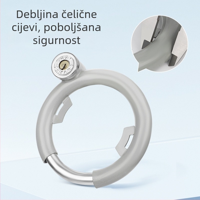 Three Axe brava za bicikl, nehrđajući čelik, protiv krađe, kružni zaključak, model 01, 300 g