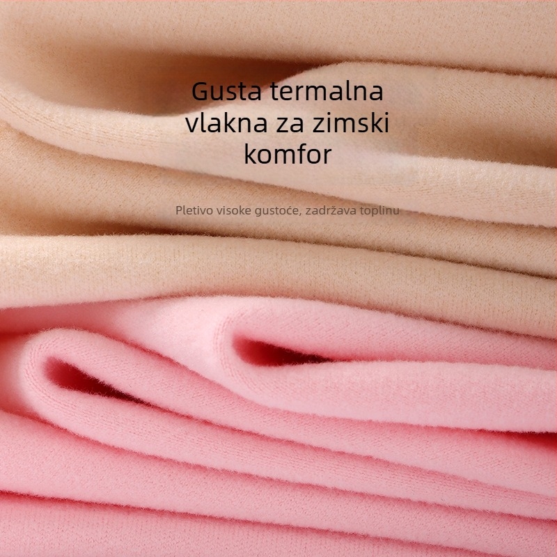 Djevojčice topla bezruk vest s unutarnjim jastučem za prsa, bezšivna, okruglog vrata - poliester 90%, za djecu 8+ godina (>140 cm), zima 2025