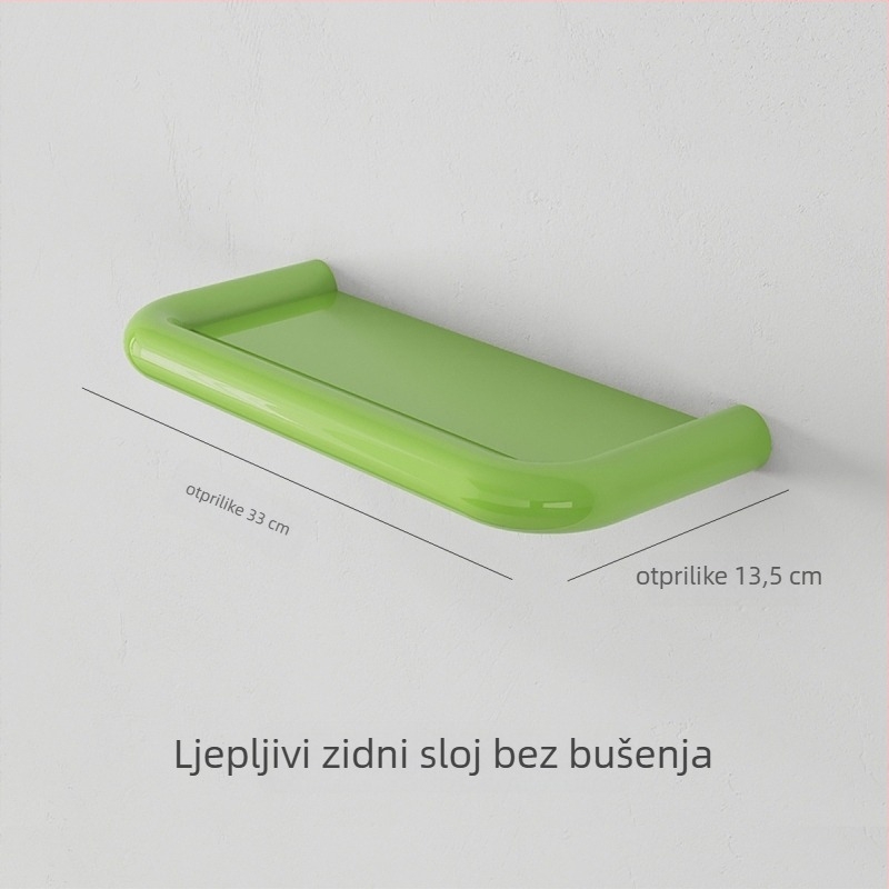 Zidna polica za kupaonicu bez bušenja, za umivaonik – 1 etaža